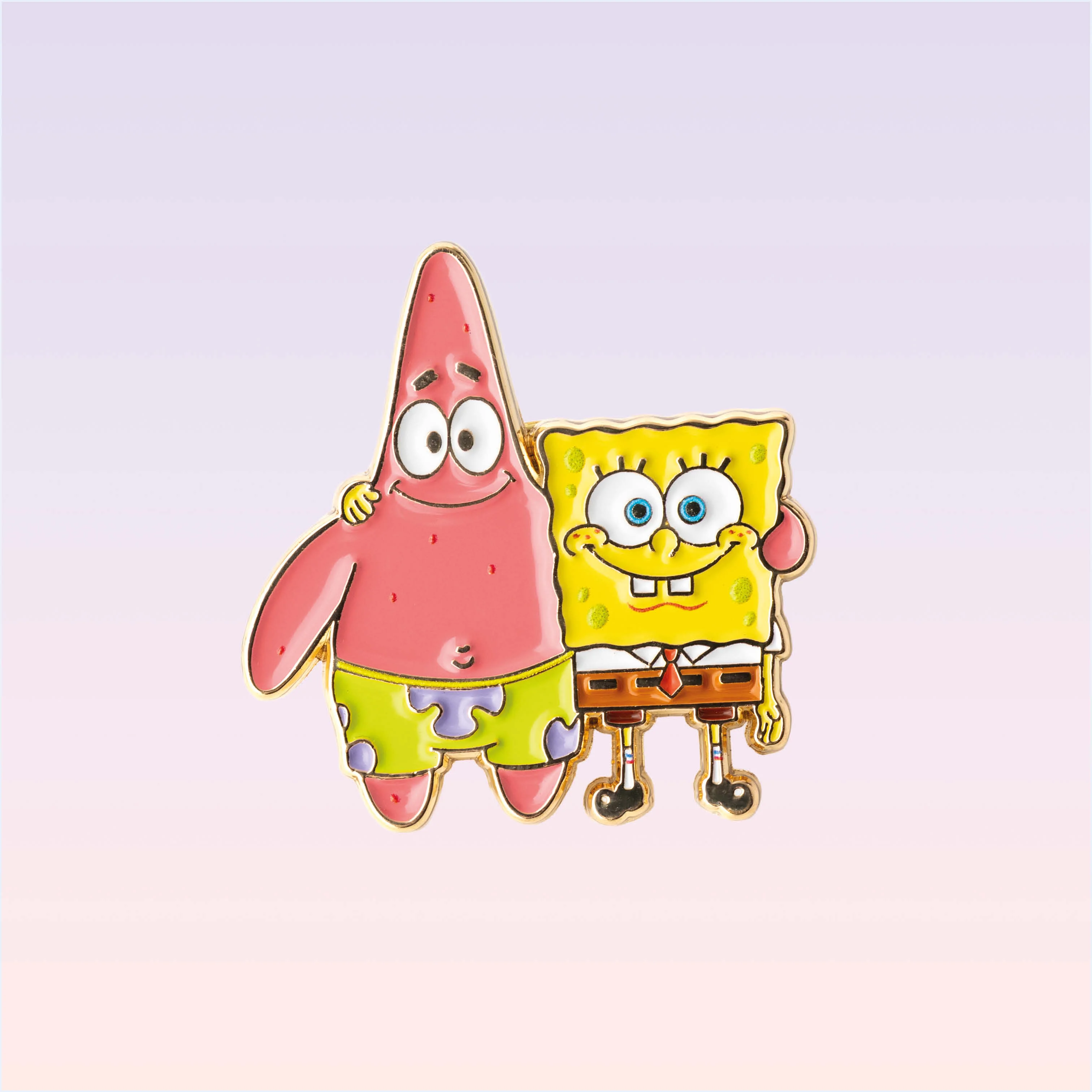 Nickelodeon Sünger Bob Kare Pantolon Figürlü 3'lü Metal Rozet